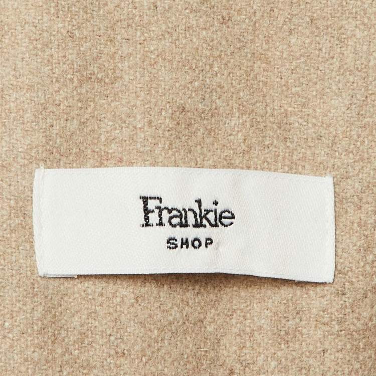 مملوكة مسبقًا The Frankie Shop Beige Wool Blend Long Shaula Coat M