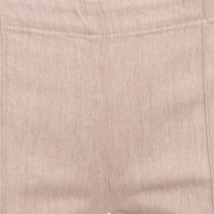 Pre Owned The Row Beige Denim Slim Fit Avied Pants S