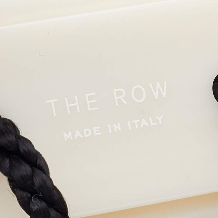 Pre Owned The Row Light Olive Eel Leather Tassel Clutch