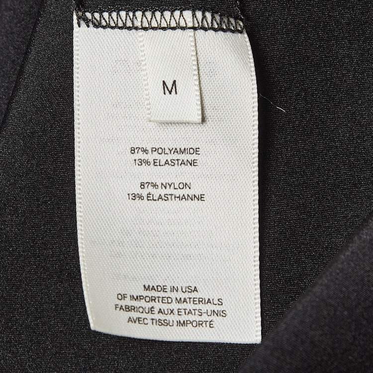 Pre Owned The Row Black Jersey Sleeveless Bodycon Dress M