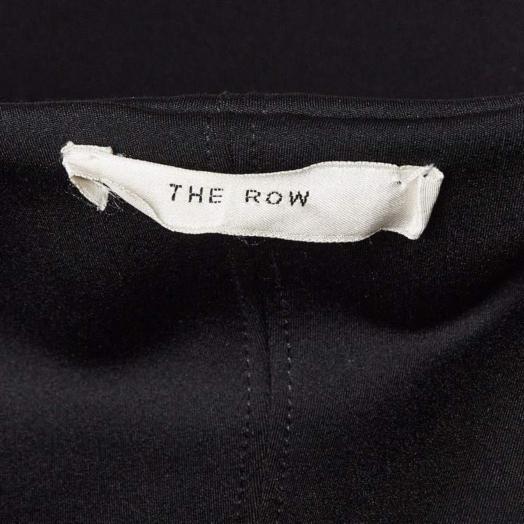 Pre Owned The Row Black Jersey Sleeveless Bodycon Dress M