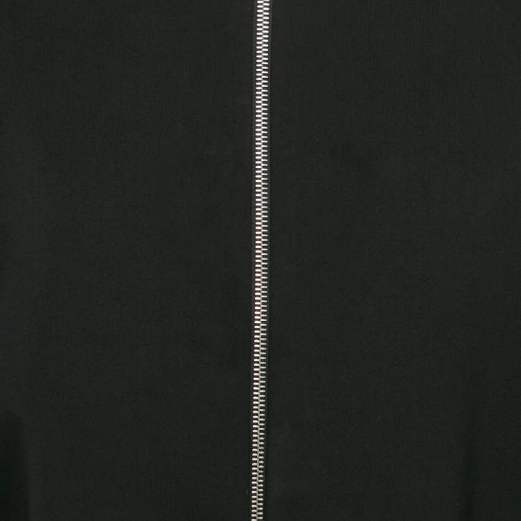 Pre Owned The Row Black Jersey Zip-Up Bomber Jacket XS