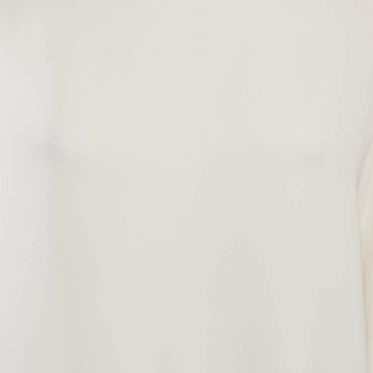 Pre Owned The Row White Crepe Long Sleeve Blouse M