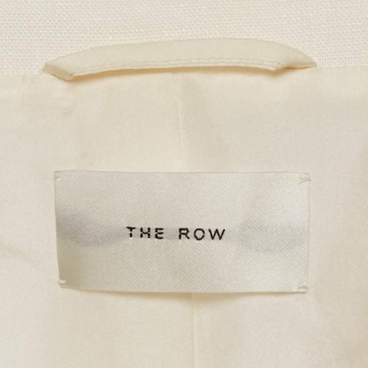 Pre Owned The Row White Linen Regular Fit Suit Size S/XS