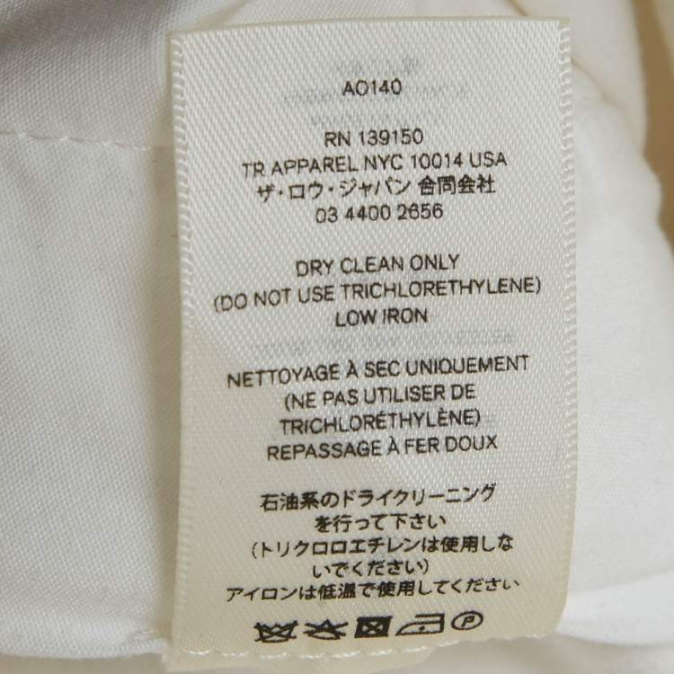 مملوكة مسبقًا The Row White Denim High Rise Jeans M/Waist 31"