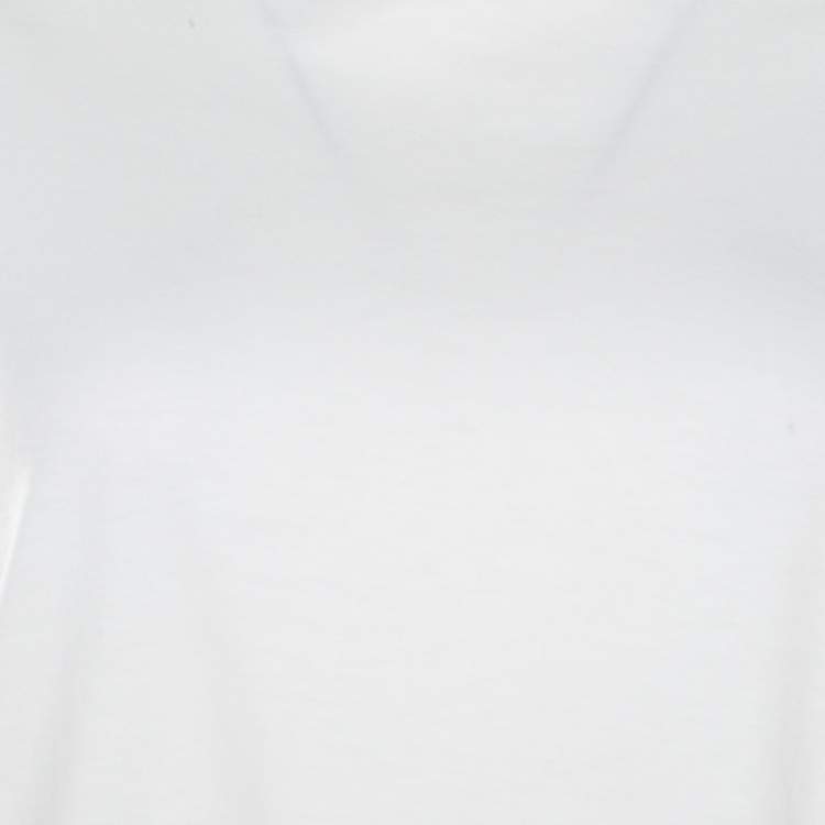 Pre Owned The Row White Cotton Jersey Bell Sleeve T-Shirt M