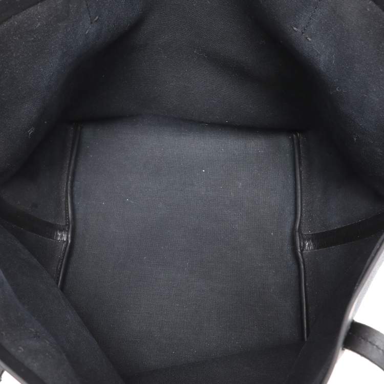 Pre Owned The Row Black Canvas and Leather Park Tote