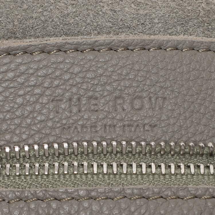 Pre Owned The Row Grey Leather Bindle Knot Hobo