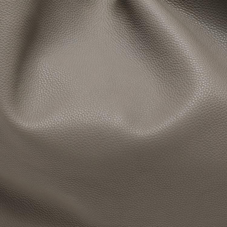 Pre Owned The Row Grey Leather Bindle Knot Hobo