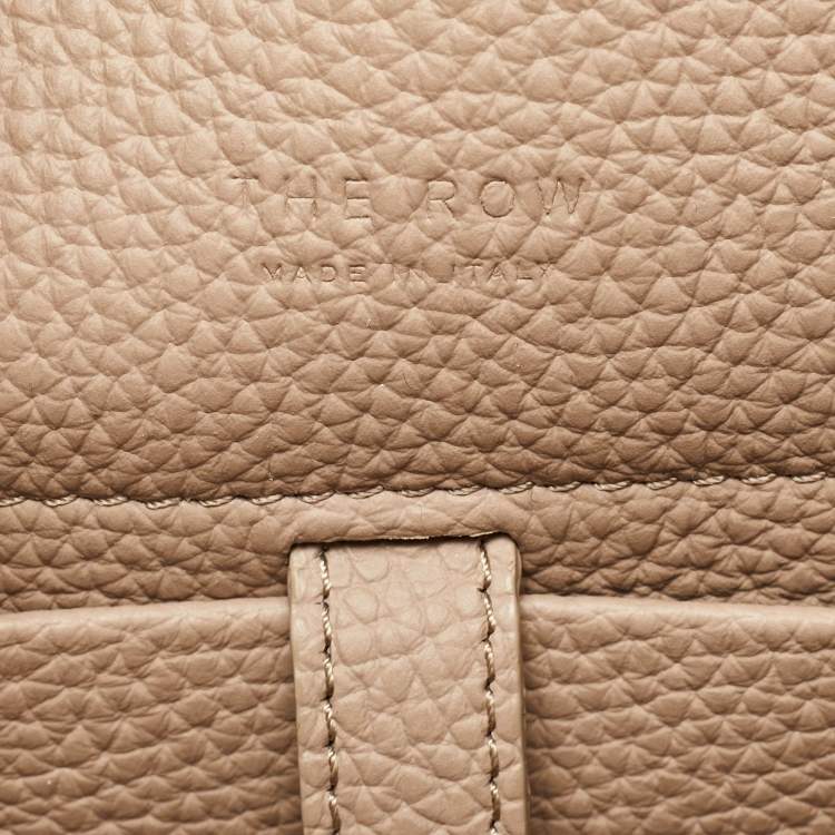 Pre Owned The Row Beige Leather Margaux 10 Satchel