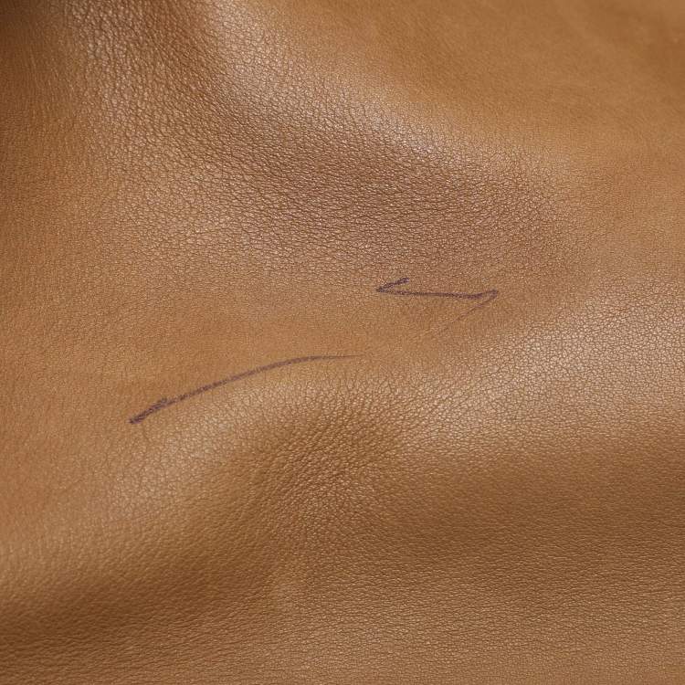 Pre Owned The Row Brown Leather The Margaux 17 Satchel