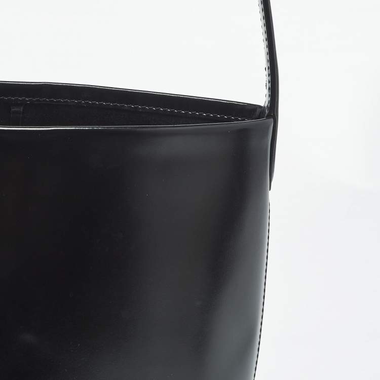 Pre Owned The Row Black Leather Small N/S Tote