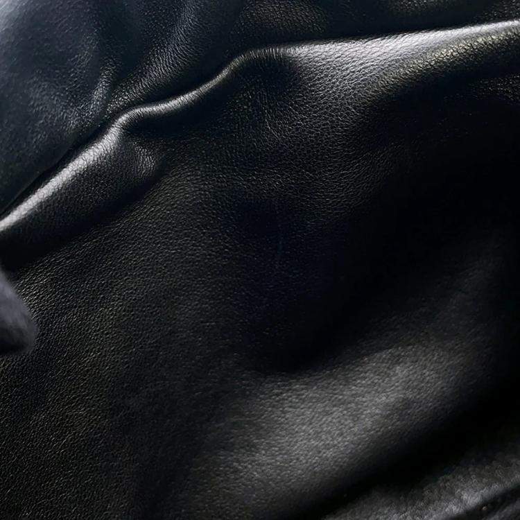 Pre Owned The Row Black Leather Shoulder Bag
