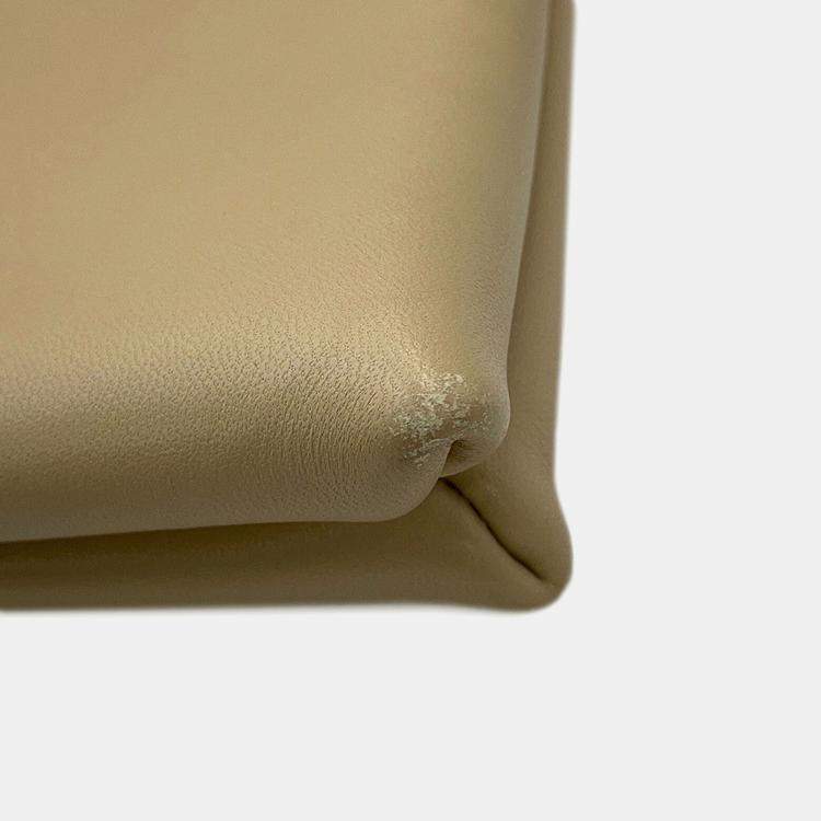 Pre Owned The Row New Twin Shoulder Beige Leather