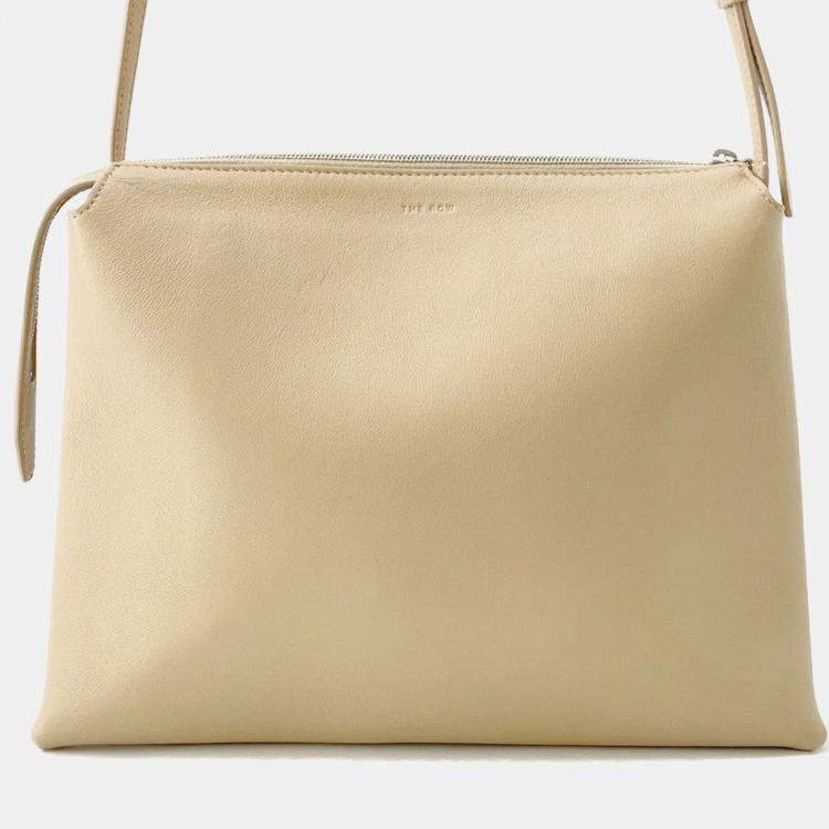 Pre Owned The Row New Twin Shoulder Beige Leather