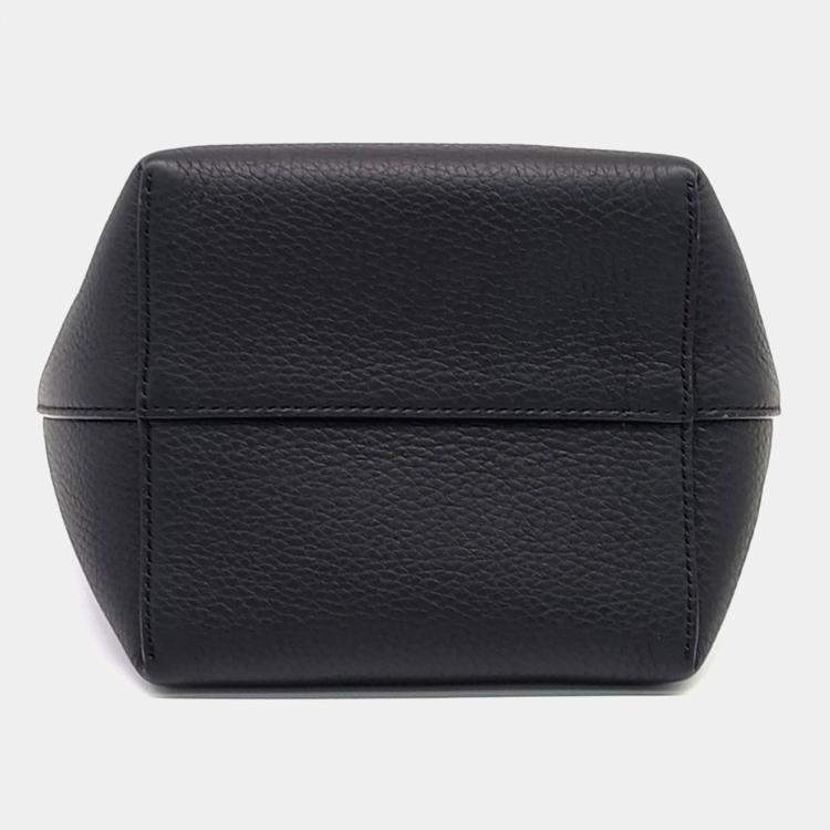 Pre Owned The Row Black Leather Parkback Small