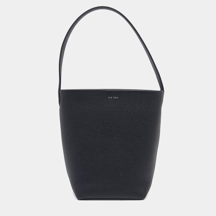 Pre Owned The Row Black Leather Parkback Small