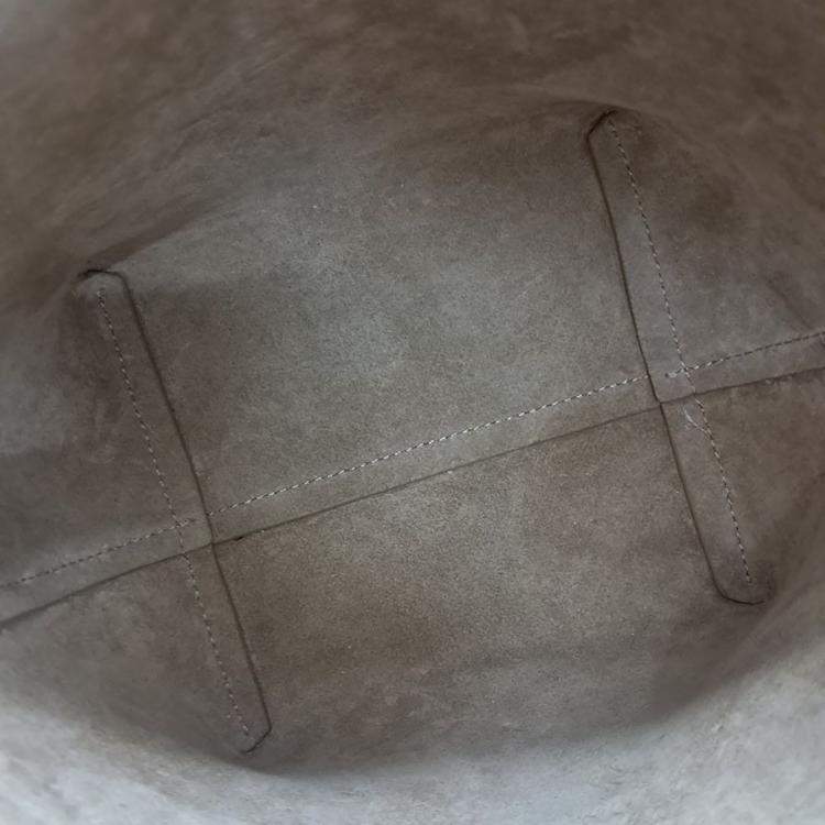 Pre Owned The Row White Leather North South Parkback Small