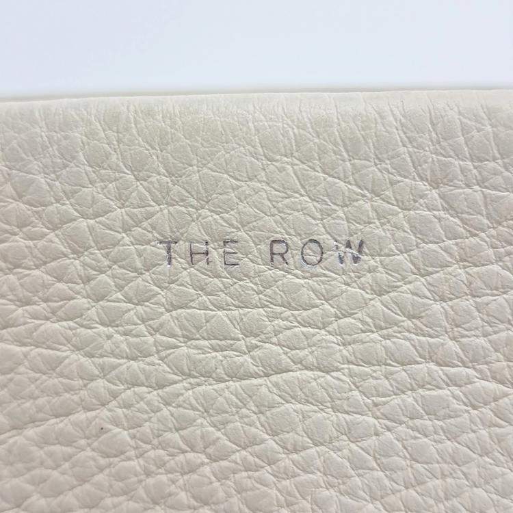 Pre Owned The Row White Leather North South Parkback Small