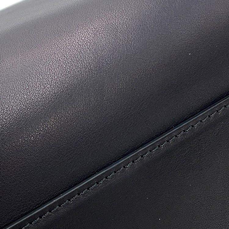 Pre Owned The Row Marlo Tote Black Calf Leather Size 12