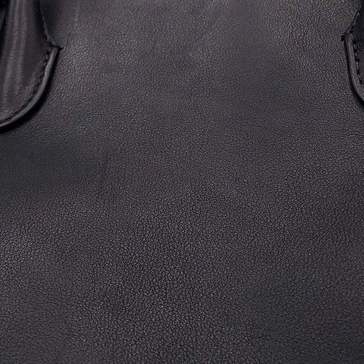 Pre Owned The Row Marlo Tote Black Calf Leather Size 12