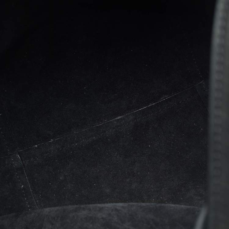 Pre Owned حقيبة يد توتس ذا رو شامواه أسود بارك N/S