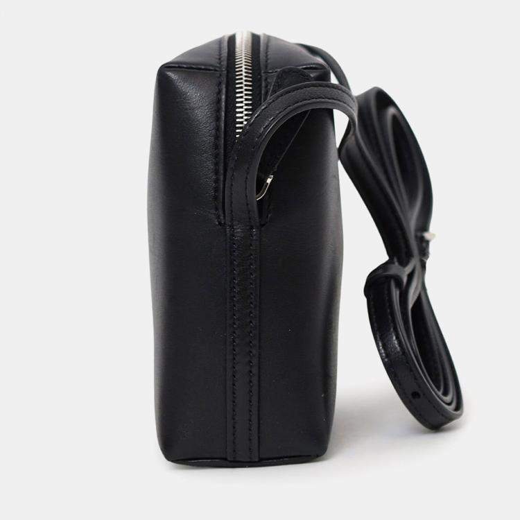 Pre Owned The Row Black Leather Regent Crossbody Bag