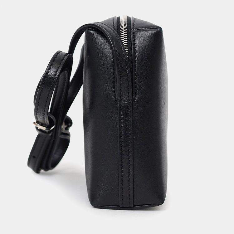 Pre Owned The Row Black Leather Regent Crossbody Bag