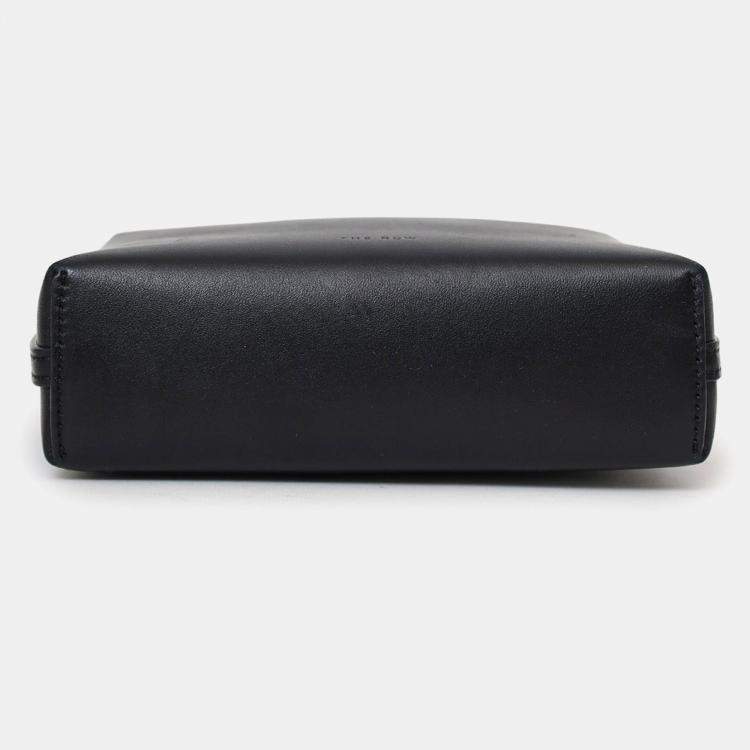 Pre Owned The Row Black Leather Regent Crossbody Bag