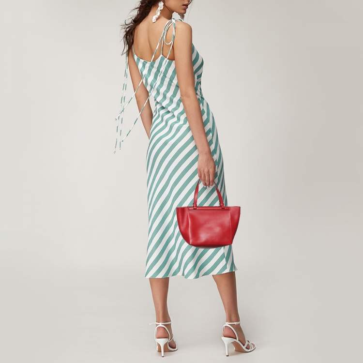 Pre Owned The Row Red Soft Leather Tote 