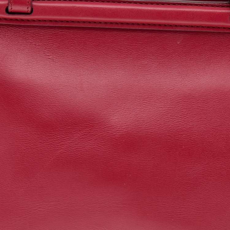 Pre Owned The Row Red Soft Leather Tote 