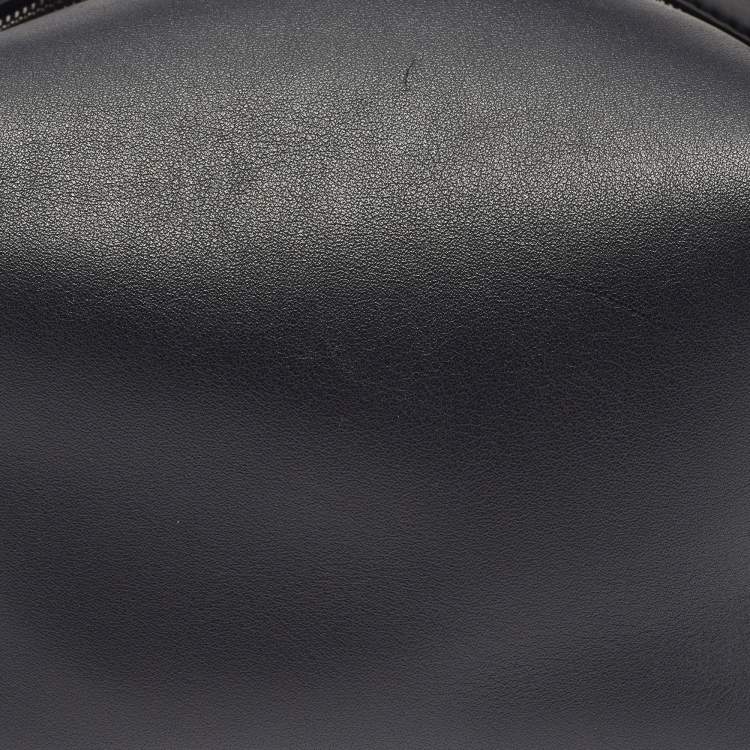 Pre Owned The Row Black Leather Les Bains Clutch Bag