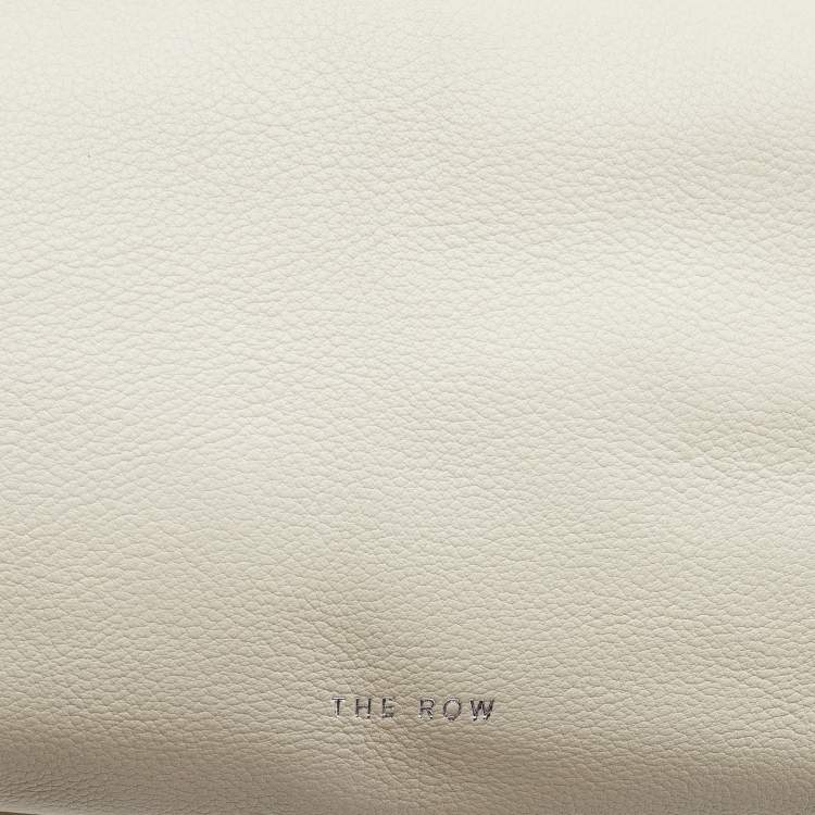 Pre Owned The Row Ivory Leather Small Everyday Hobo 