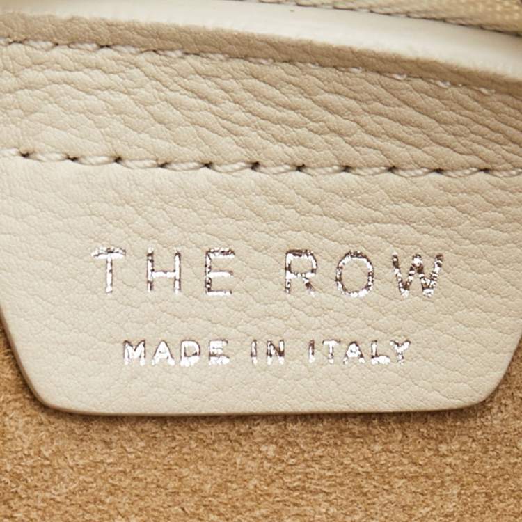 Pre Owned The Row Ivory Leather Small Everyday Hobo 