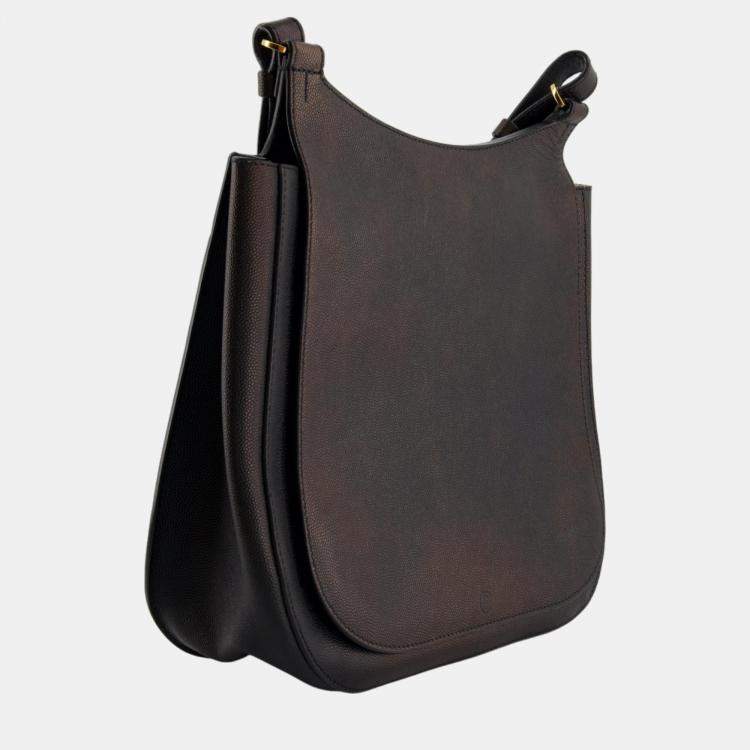 The Row Black Hunting 9 Leather Crossbody Bag The Row TLC