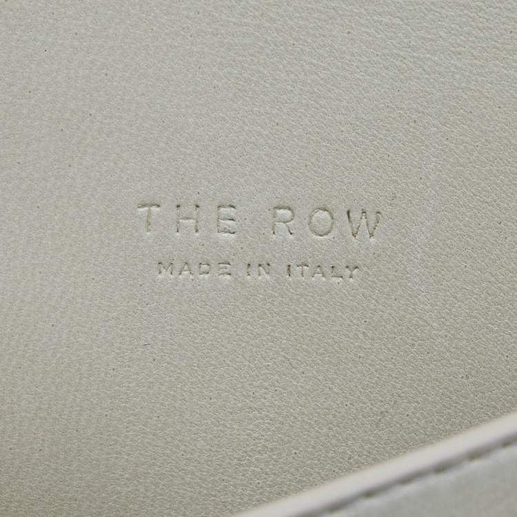 Pre Owned The Row Ivory Leather Horizontal Belt Bag