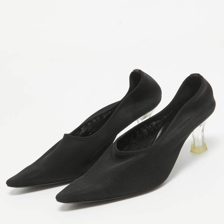 Pre Owned The Row Black Mesh Pumps Size 38.5