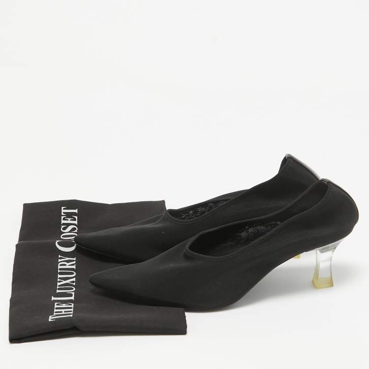 Pre Owned The Row Black Mesh Pumps Size 38.5