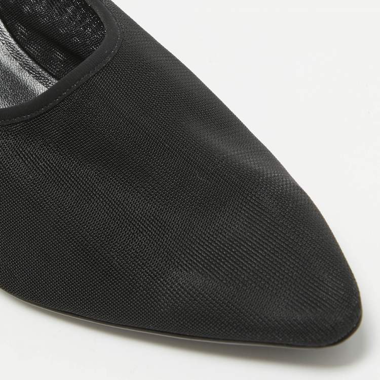 Pre Owned The Row Black Mesh Pumps Size 38.5