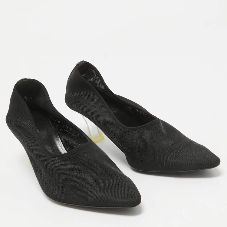 Pre Owned The Row Black Mesh Pumps Size 38.5