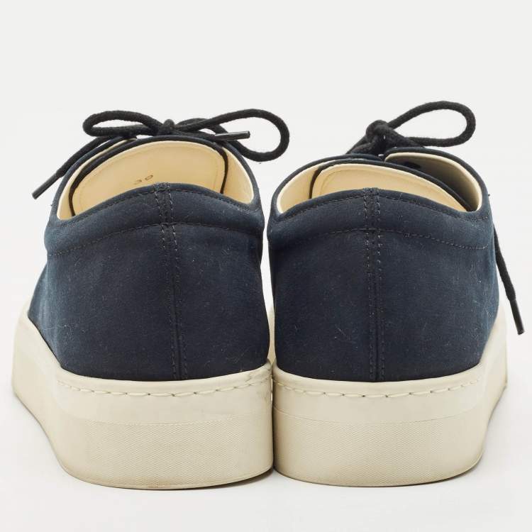Pre Owned The Row Black Canvas Marie H Sneakers Size 39