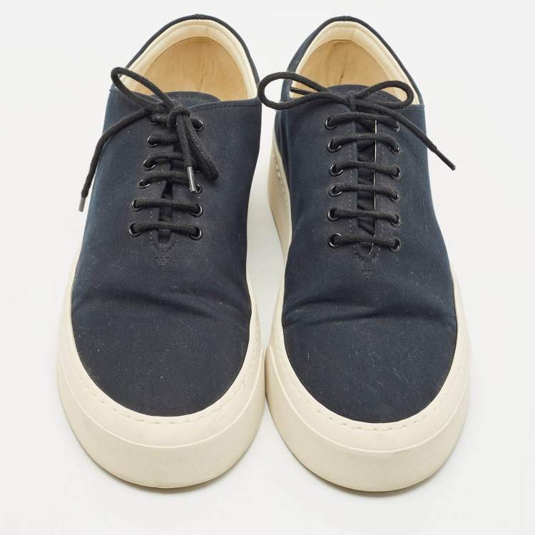 Pre Owned The Row Black Canvas Marie H Sneakers Size 39