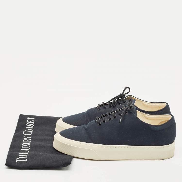 Pre Owned The Row Black Canvas Marie H Sneakers Size 39
