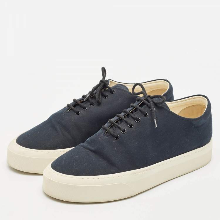 Pre Owned The Row Black Canvas Marie H Sneakers Size 39