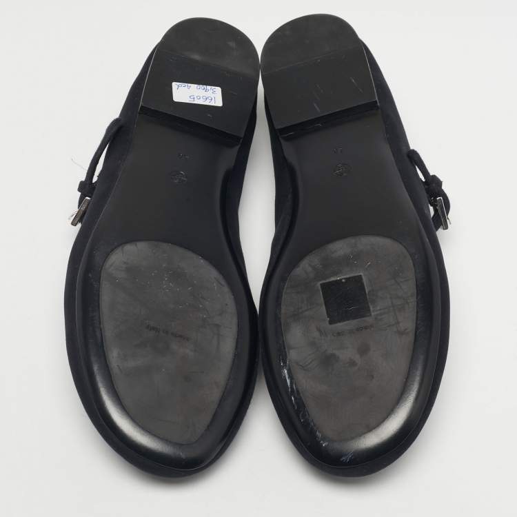 Pre Owned The Row Beige Fabric MJ Ballet Flats Size 40