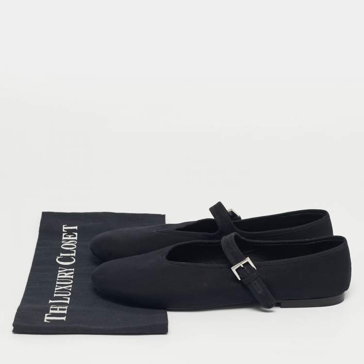 Pre Owned The Row Beige Fabric MJ Ballet Flats Size 40