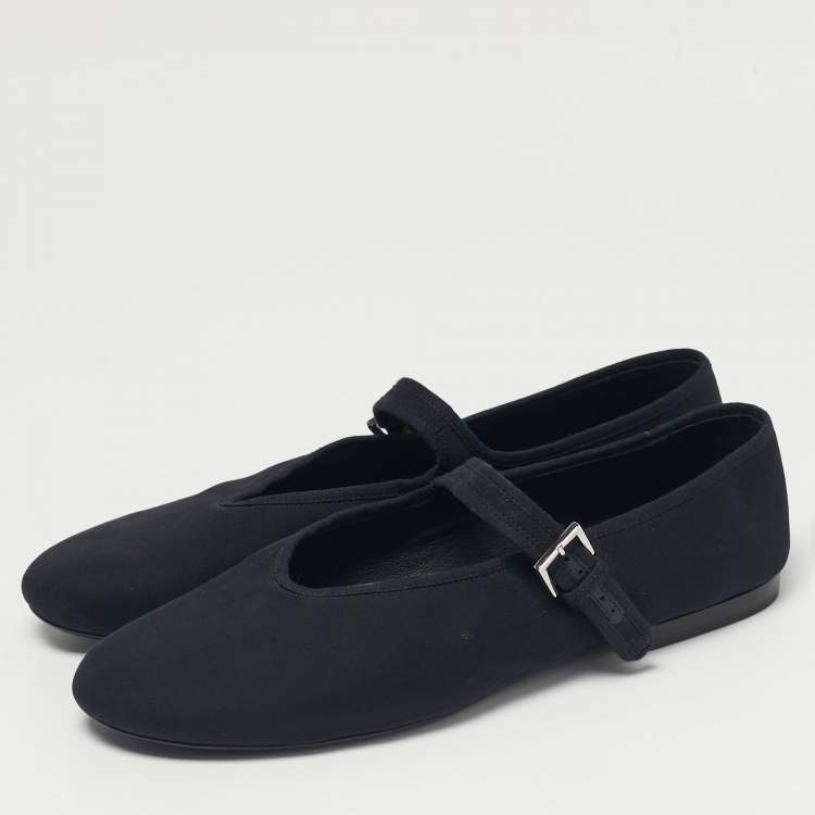 Pre Owned The Row Beige Fabric MJ Ballet Flats Size 40