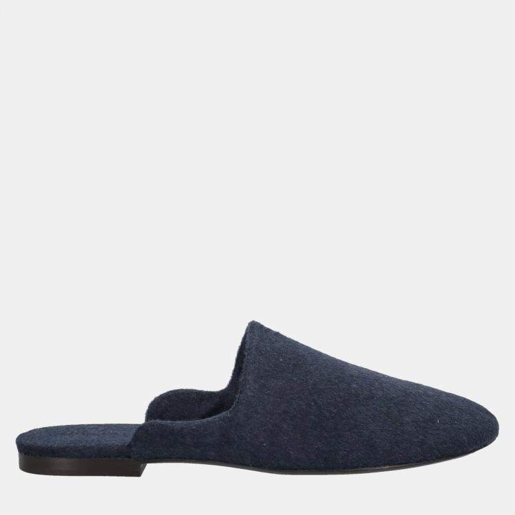 The Row Women s Fabric Slippers Navy EU 41 The Row TLC