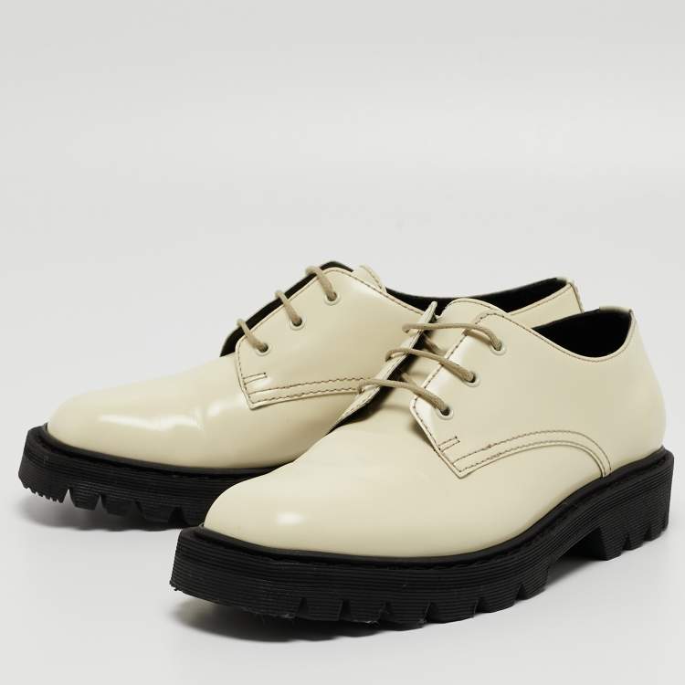 The Row Cream Leather Ranger Derby Size 35.5 The Row TLC