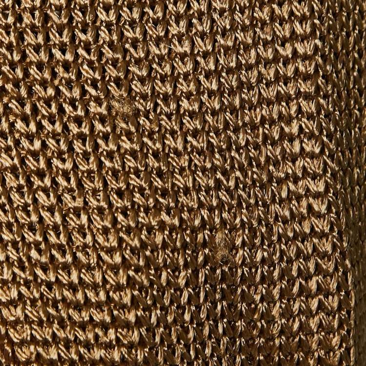 Pre Owned Theory Brown Roving Viscose Rib Knit Back Collar V Neck Pullover S